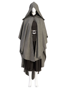 TV Drama/Cartoon Star Wars Ahsoka Tano Deep Gray Premium Edition Cosplay Costume