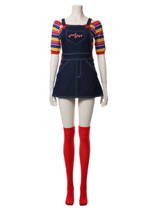 Cosplay Polyester Top Polyester Poly/Cotton Blend Women's Film Set