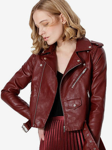 Damenjacken Turndown-Kragen Reißverschluss Classic Dating Schwarze Jacke für Frauen