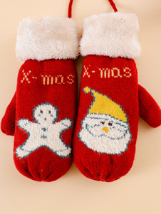 Damen Handschuhe Weihnachten Muster Urlaub Geschenk Home Wear Winter Warm Cute Acc