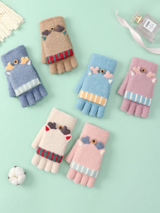 Women's Gloves Christmas Pattern Fingerless Holiday Gift Home Wear Winter Warm Cute Acc