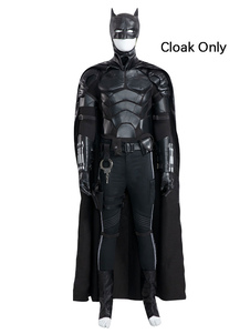 Batman Cosplay Black Polyester Faux Leather Cloak DC Comics Only Cloak