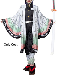 Demon Slayer Kimetsu No Yaiba Kochou Shinobu Kimono Only Overcoat Anime Cosplay Costume