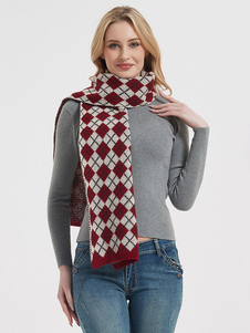 Scarf For Women Attractive Christmas Pattern Winter Warm Acc