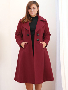 Plus Size Wrap Coat For Woman Warm Winter Outerwear 2023