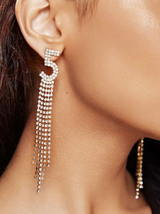 Hochzeitsohrringe Strass Durchbohrt Hochzeitsschmuck gem