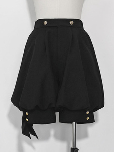 Gothic Lolita Ouji Black Fashion Shorts