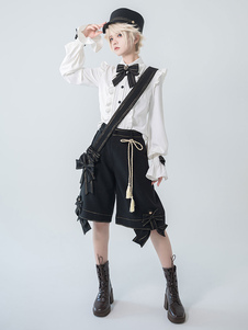 【Pré-vente】 Gothic Lolita Ouji Fashion Chemise à manches longues avec nœuds et volants