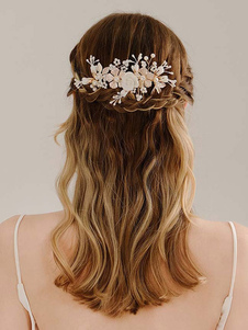 Hochzeit Kopfschmuck Kamm Metall Braut Haarschmuck