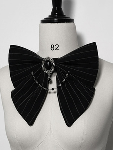 Pre-sell Gothic Lolita Accessories Black Chains Stripes Bowknot Polyester Miscellaneous