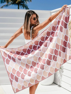 Asciugamani da spiaggia ad asciugatura rapida stampati quadrati 160 * 75 cm