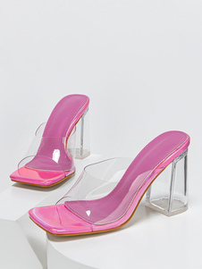 Onaopemipo Oguntayo on X: Black,Pink and Neon glass heel mules