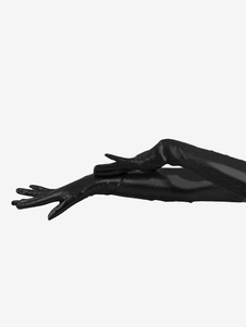 Halloween Shaping Black PVC Gloves For Catsuits & Zentai Halloween