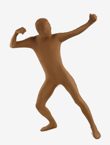 Carnevale Zentai Lycra Spandex per Halloween 2026 Costume Morphsuit colore carne Halloween