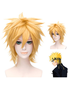 Uzumaki Naruto Blonde Straight Cosplay Wig
