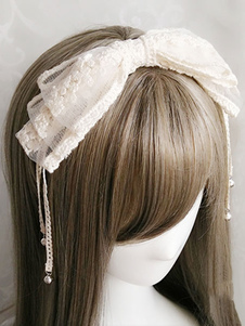 lolita coiffure Douceur avec dentelle Tea party et dentelle blanche Coiffure Déguisements Halloween