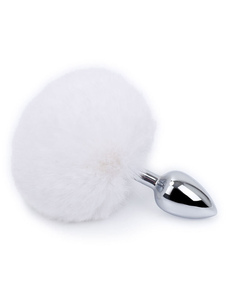 Faschingskostüm Bunny Tail Anal Plug Metall Anal Plug Butt Kunstpelz Rollenspiel Frauen Sexspielzeug