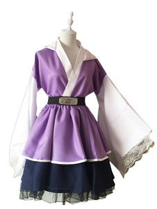 Naruto Hyuuga Hinata Kimono Lolita Vestido Halloween Cosplay Disfraz