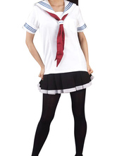 Halloween Uniforme escolar para niña de manga corta para disfraz