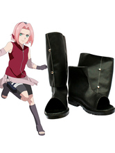 Chaussures de cosplay de Naruto comme Haruno Sakura