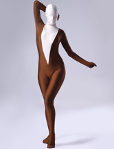 Morph Suit Split Color Lycra Spandex Fabric Zentai Suit Women's Full Body Suit