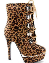 bottines leopard fille
