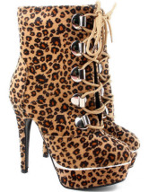 bottines leopard monoprix