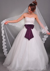 Two-Tier Embroidered Tulle Wedding Veils (300*150cm )