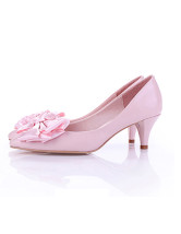 Sweet Light Pink Floral Sheepskin Womens Fashion Shoes - Milanoo.com