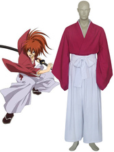 Halloween Rurouni Kenshin Himura Kenshin Uniform Cloth costume cosplay Carnevale