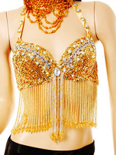Bra Belly Dance Costume Colorful Beads Bollywood Dance Lingerie