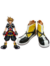 Halloween Scarpe di cosplay di Sora Kingdom Hearts meravigliose in pelle Carnevale