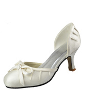 plain ivory pumps