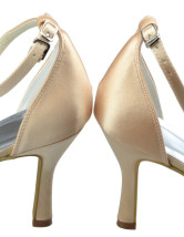 champagne lace pumps