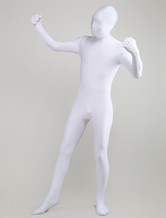 全身タイツ　ホワイト　白　単色　ピュア　透明人間　ニンジャ　舞台　演劇　仮装　変装　パーティー衣装　イベント　宴会　コスチューム