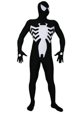 Costume Holloween Costume di lycra spandex zentai in ispirato da Spiderman di nero e rosso lucido metallizzato Halloween