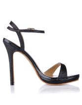 black sparkly dress sandals