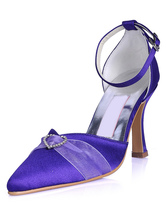 purple wedding pumps
