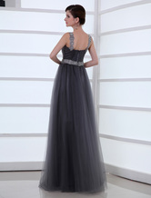 net grey gown
