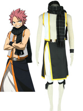 Fairy Tail Natsu Dragneel Cosplay Costume With Scarf