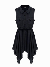 dress with collar and buttons