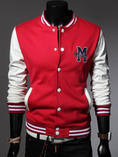 Cotton Varsity Jacket - Milanoo.com