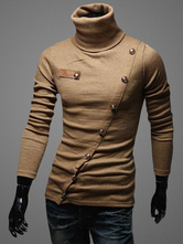 high collar t shirts mens