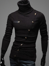 high collar t shirts mens
