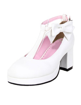 T-Strap Lolita scarpe con fiocco Decor