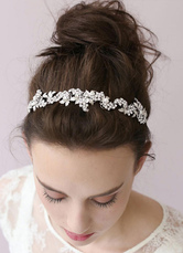 Bridal Hair Band Wedding Headpieces Chain Flower Headband Tiara ( 29 Cm X 2 Cm)