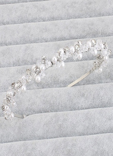 Bandeau de mariage de plage Transparent perles strass coiffes de mariage