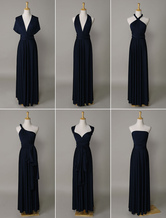 Convertible Evening Dress Navy Blue（Convertible Infinity Dress navy blue long bridesmaid dress )