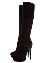 wide calf stiletto knee high boots