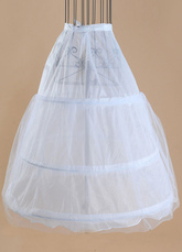 Tulle Wedding Petticoat Ivory A Line Layer 3 Hoop Bridal Petticoat